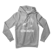 "They that wait upon the Lord" Heather grey Hoodie; unisex