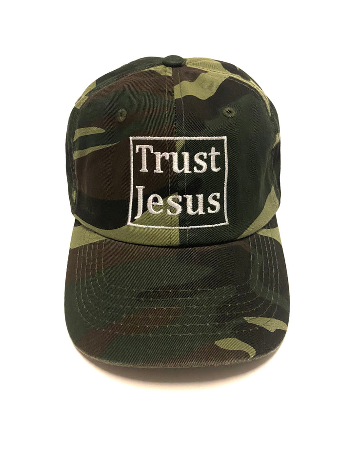 Camo Trust Jesus Hat
