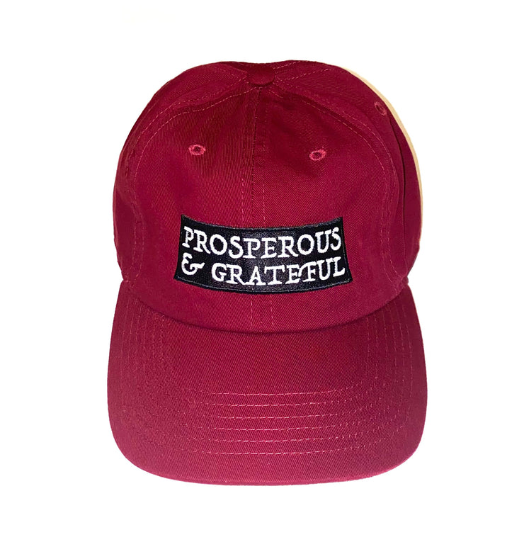 Burgundy Prosperous & Grateful Hat