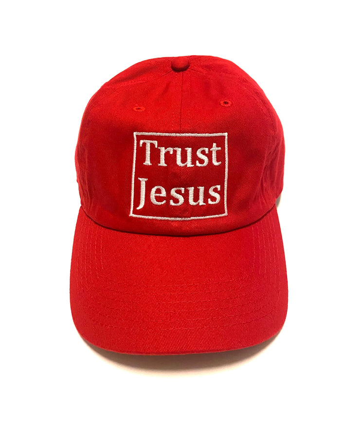 Red Trust Jesus Hat