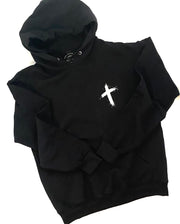 "Exceedingly Abundantly" Black hoodie; unisex